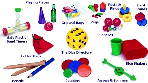 Plastics for Games Ltd, Plastic Dice, Counters and Boardgame Components design,  manufacture and supply.