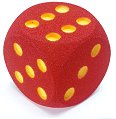 Giant Foam Dice – 15cm Big Numbered Dice For Parties, Games & Classrooms – Easy To Read & Toss